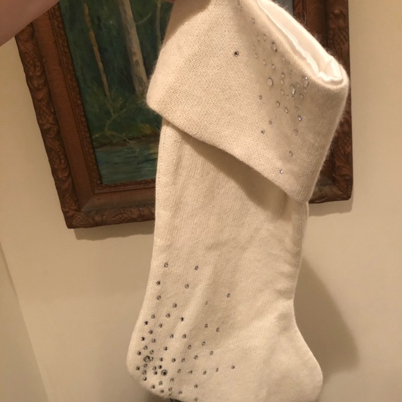 Sweater knit bling Christmas stocking - Picture 5 of 8